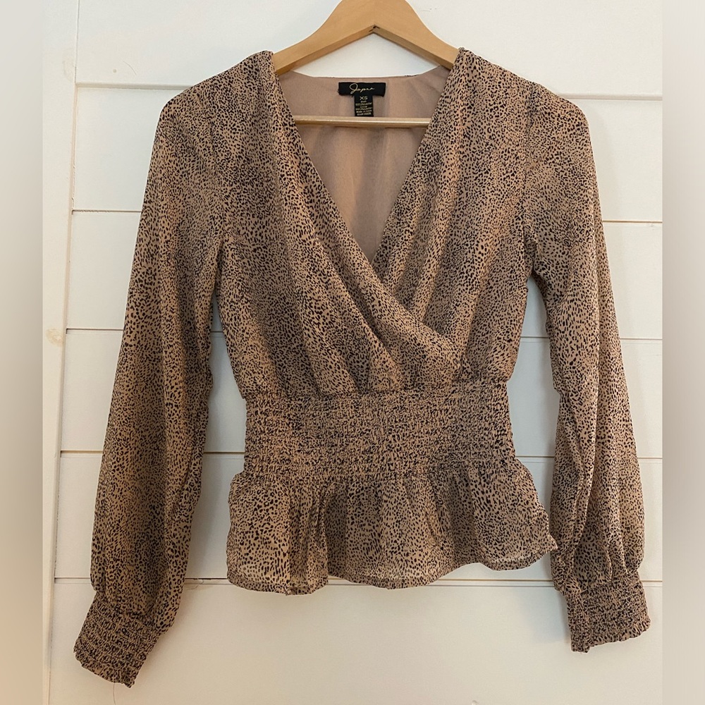 NWOT Japna peplum blouse
